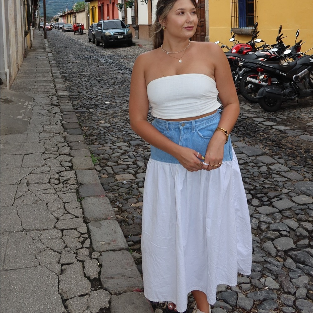 One of A Kind Vintage Denim Skirt